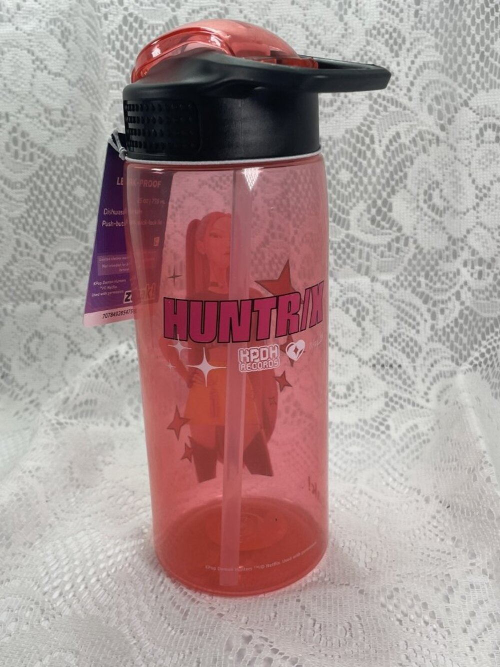 Zak Designs Red Mira 25oz Park Bottle with Leak-Proof Lid - Picture 4 of 5